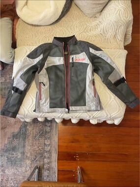 Klim Women's Gray Motorcycle Rain Jacket - Lightweight Waterproof Shell
